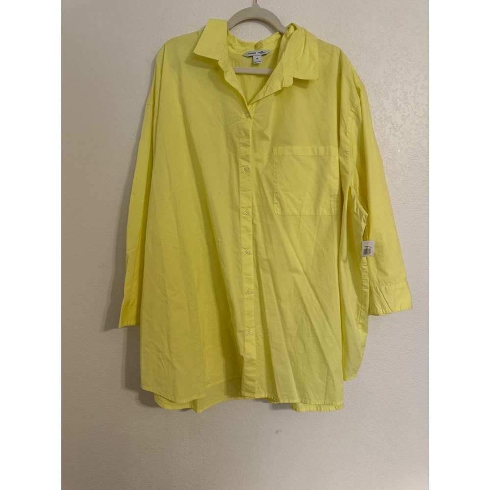 Yellow Button-Up Shirt